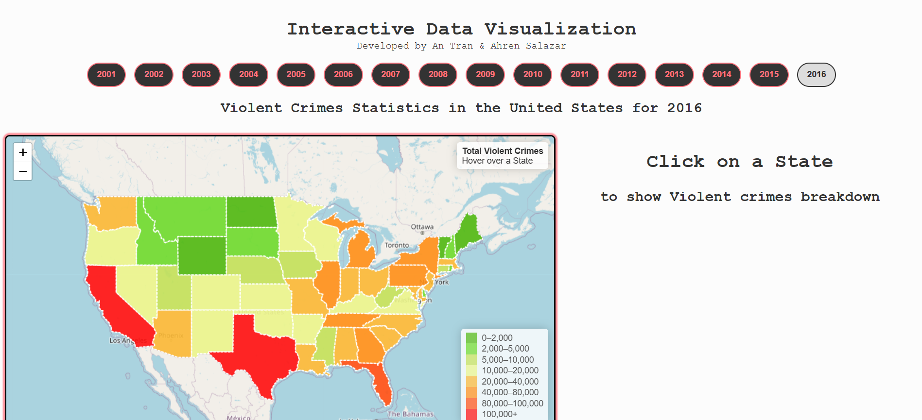Crime Data Visualization Example Alex Tran